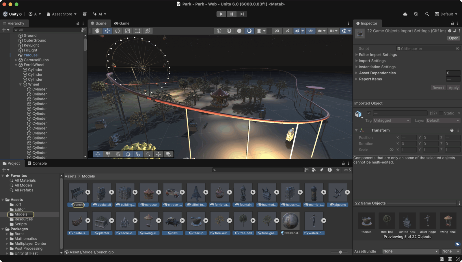 Unity工程Assets/Models里的22个GLB